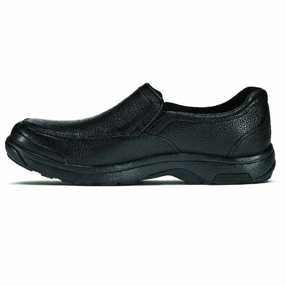 NEW DUNHAM men\'s battery park slip-on casual shoes in black